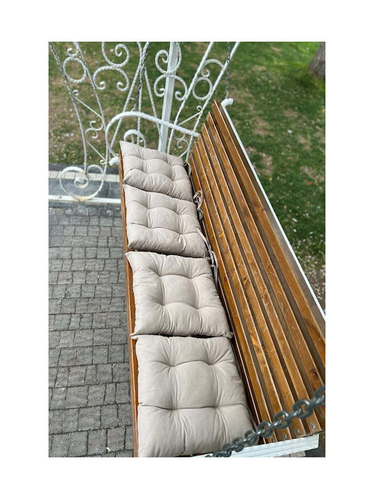 SteweHome Μαξιλάρι Καρέκλας Κήπου Μπεζ 4τμχ 40x40εκ.