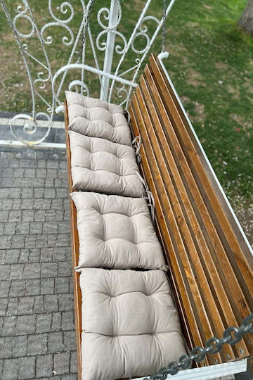 SteweHome Μαξιλάρι Καρέκλας Κήπου Μπεζ 4τμχ 40x40εκ.