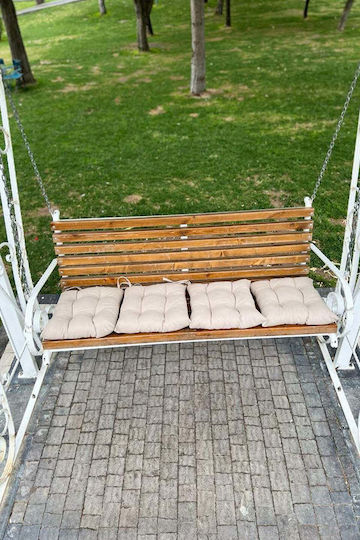 SteweHome Μαξιλάρι Καρέκλας Κήπου Μπεζ 4τμχ 40x40εκ.