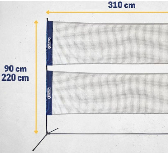 Best Sporting 4-in-1 Adjustable Badminton Tennis Volleyball Set Black