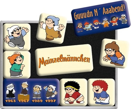 Nostalgic Μεταλλικά Μαγνητάκια Σετ 9 Τεμαχίων Mainzelmannchen