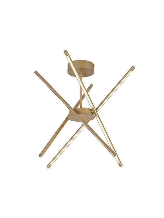 Rabalux Ceiling Light Gold LED With Warm White Light 28x28cm