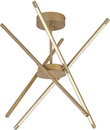 Rabalux Ceiling Light Gold LED With Warm White Light 28x28cm