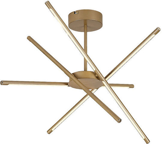 Rabalux Ceiling Light Gold LED With Warm White Light 28x28cm