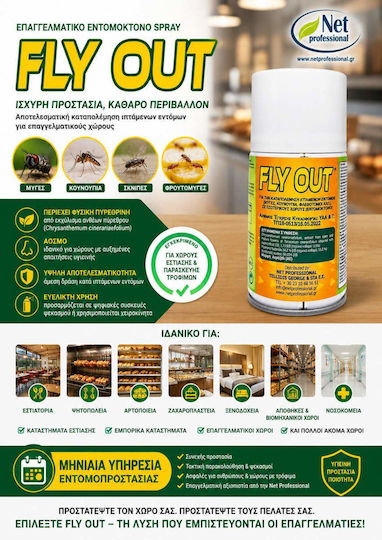 Net Professional Fly Out Insektenschutzmittel Spray für Mücken und Fliegen Geruchlos