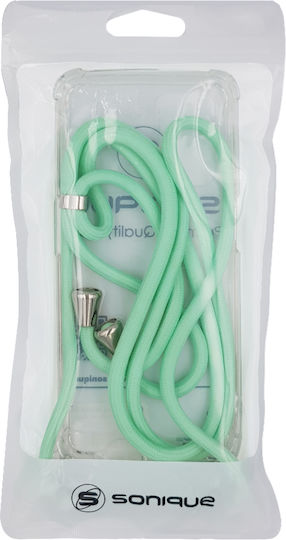Husă Silicon Cu Șnur Sonique Armor Clear Honor Magic8 Pro 5g Verde Văratic