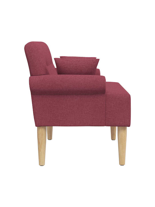 Two-Seater Couch Red 120x65x79cm