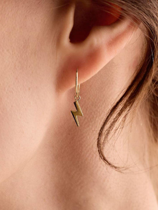 Blomdahl Earrings Dangle Titanium Gold Plated Blomdahl Earrings Dangle Titanium Gold Plated