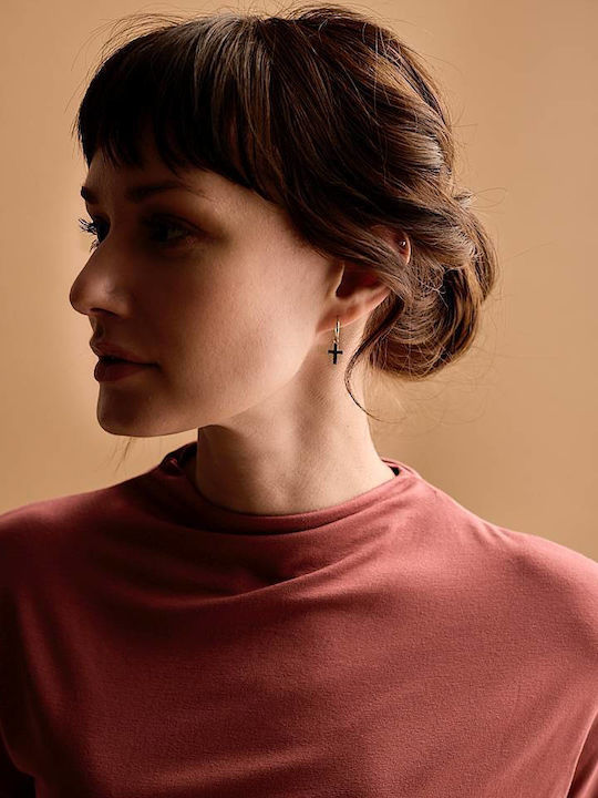 Blomdahl Earrings Dangle Titanium Gold Plated