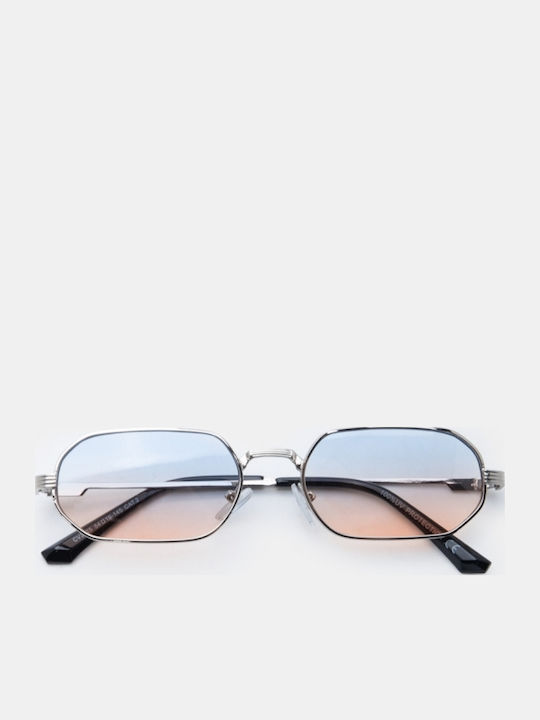 Luigi Unisex Sunglasses With Light Blue Metallic Frame 4842576