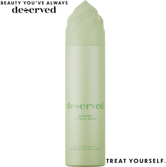 Deserved Spumă de Curățare pentru Corp Ginger Citrus Shot 250ml