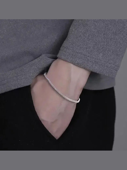 Herren Armband Kette aus Stahl 21cm