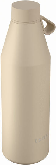Estia Flow Save the Aegean Recyclable Thermos Bottle Stainless Steel BPA Free 800ml Dune