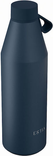 Estia Flow Save the Aegean Рециклируема Бутилка Термос Неръждаема стомана Без BPA 800 ml Indigo