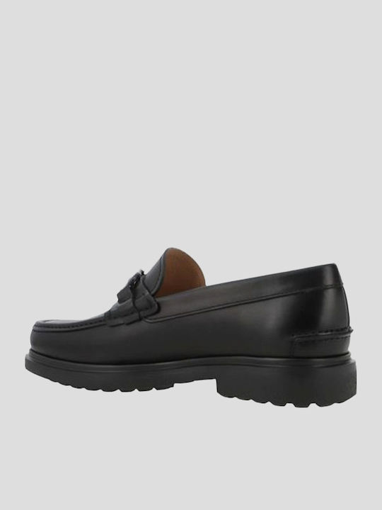 Leather Men's Loafers in Black Colour 02C499 READY