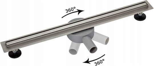 Hydrosan Shower Siphon with 7mm Outlet and Size 70x7cm