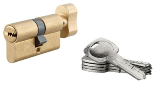 Thirard Цилиндър за Сигурност 60mm (30-30) с 3 Ключа