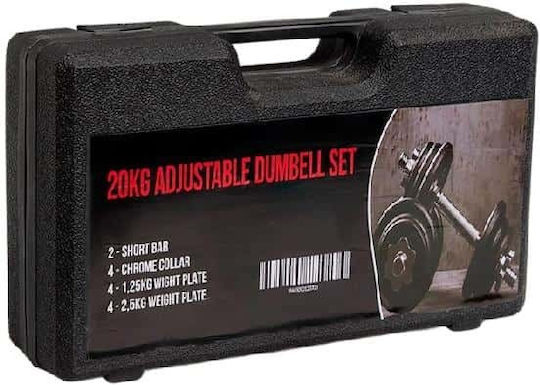 Softee Set De Gantere Cu Set De Gantere Greutate Totală 20kg Tutoriale De Întindere În Cazul