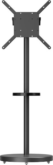 Brateck FS38-44TWE Βάση Τηλεόρασης Δαπέδου έως 65" και 50kg Μαύρο