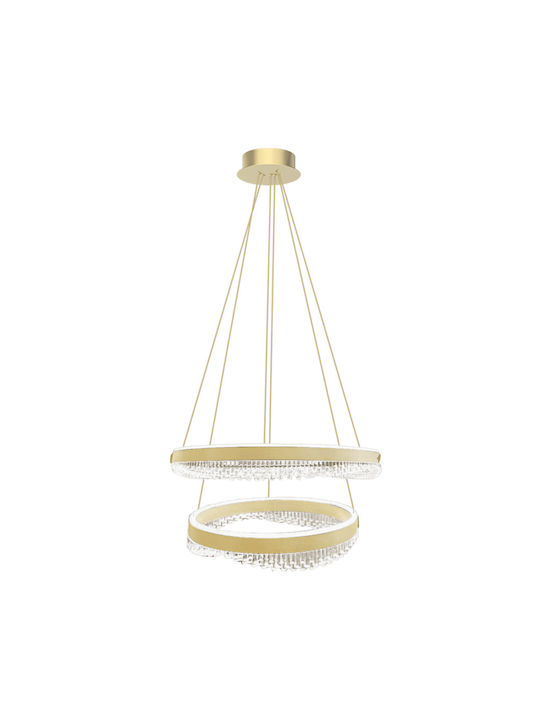 Eko Light Висящо Осветително Тяло Златист 60x60см.