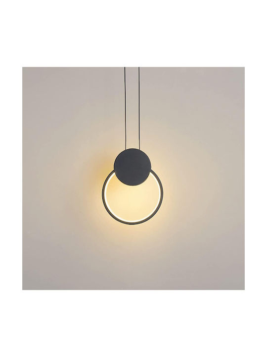 Pakketo Ganden Black LED Pendant Light with Natural White Light 26.5x26.5x20cm