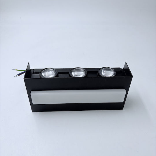 Home Lighting Wall-Mounted Outdoor Lighting LED IP44 10W with Warm White Light 17x4.7x8 cm