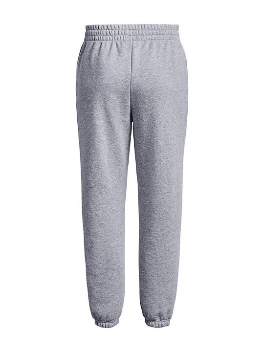 Παντελόνι Φόρμας με Λάστιχο Fleece Mod Gray Light Heather/ White