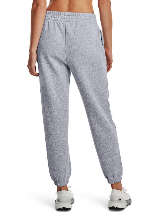 Παντελόνι Φόρμας με Λάστιχο Fleece Mod Gray Light Heather/ White