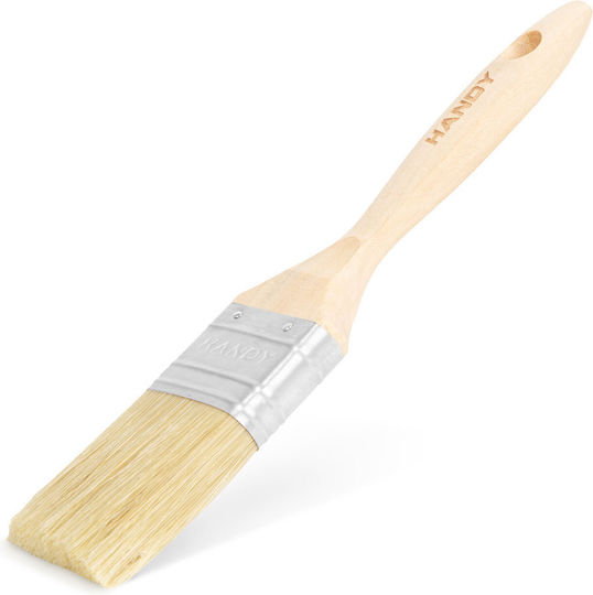 Pensulă Plat De Pictură 1.5 Inch 38 Mm Mâner Din Lemn Spălabilă Vopsea Lac Patină Grund
