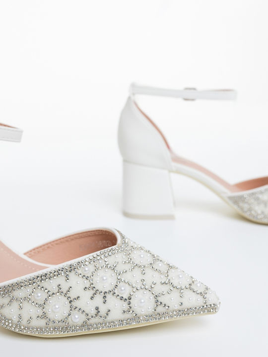 Heels with Medium Heel White