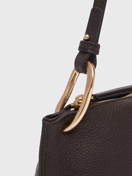 Slouchy Leather Women's Shoulder Bag Brown