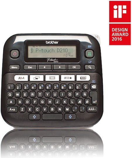 Brother Ptd210yj1 Ptd210 P-touch Desktop Label Printer Tze Tapes 3.5 To 12 Mm