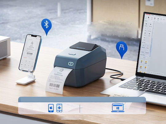 Niimbot Принтер за етикети USB, Wi-Fi, Bluetooth