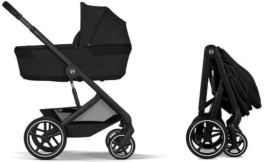 Cybex Balios S Lux Reversible 2 in 1 Baby Stroller Suitable for Newborn Moon Black Frame Black 11.2kg