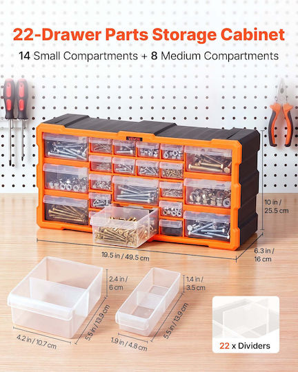 Vevor Plastic Tool Box Drawer