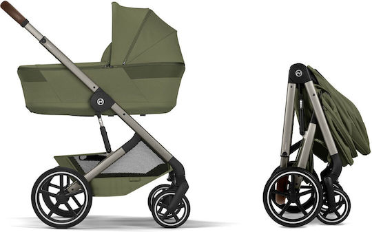 Cybex Balios S Lux Reversible 2 in 1 Baby Stroller Suitable for Newborn Moss Green 11.2kg
