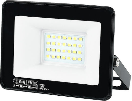 Horoz Electric Puma-20 Wasserdicht LED Flutlicht 20W Kaltweiß 6400K IP65