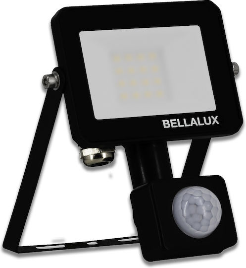 Bellalux Waterproof LED Flood Light 10W Natural White 4000K With Motion Sensor IP65