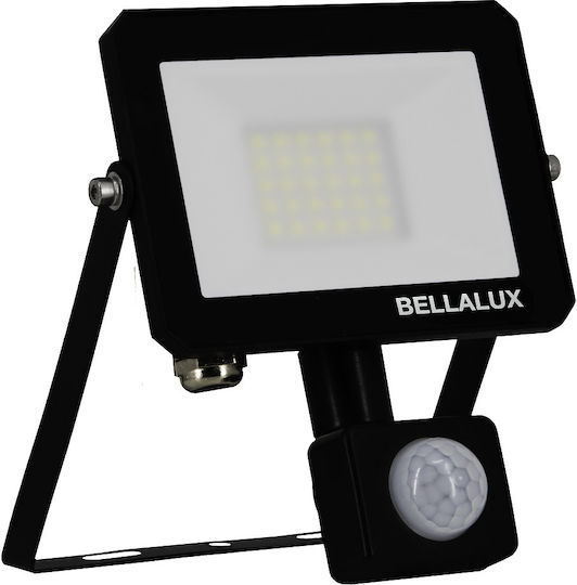 Bellalux Waterproof LED Flood Light 20W Cold White 6500K With Motion Sensor IP65