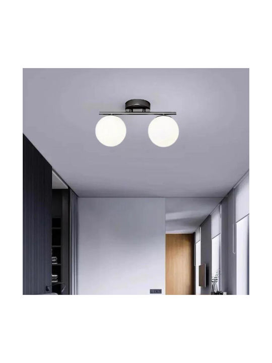 Luminastar Πλαφονιέρα Οροφής 35εκ. Μαύρη