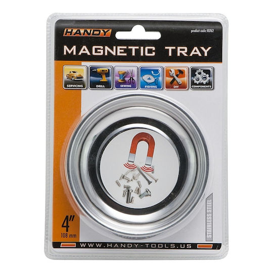 Tavă magnetică pentru șuruburi și piulițe – 108 Mm Bază din cauciuc antiderapant