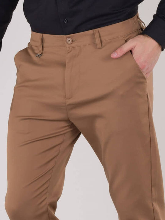 Παντελόνι σε Slim Εφαρμογή Καφέ