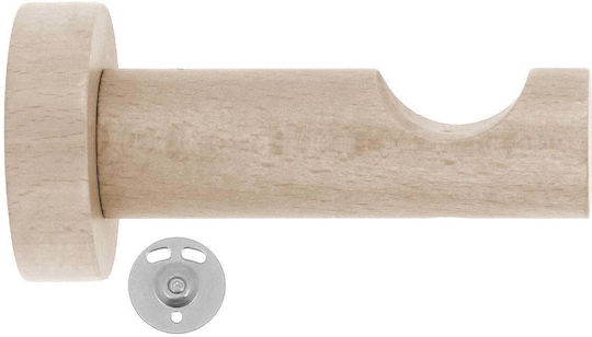 Wooden Beige Wall Curtain Rail Base