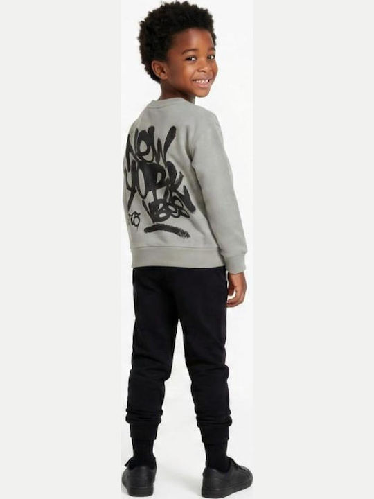 Kids Sweatpants Set With Top Grey 2 Pieces