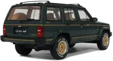 Model Mașină Jeep Cherokee XJ Limited Culoare Verde Hunter Anul 1995 Scara 1:18 Otto Models OT1204