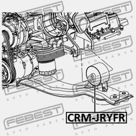 Μπροστινό Μαξιλάρι Κινητήρα Dodge Journey 2009-2012 05171078ac