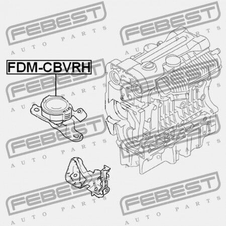 Δεξί Μαξιλάρι Κινητήρα Υδραυλικό Ford Focus Cb4 2008-2011 Eu 1509976