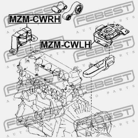 Motorhalterung Links für Mazda 3 BL 2008-2011 Eu Bbm5-39-070b