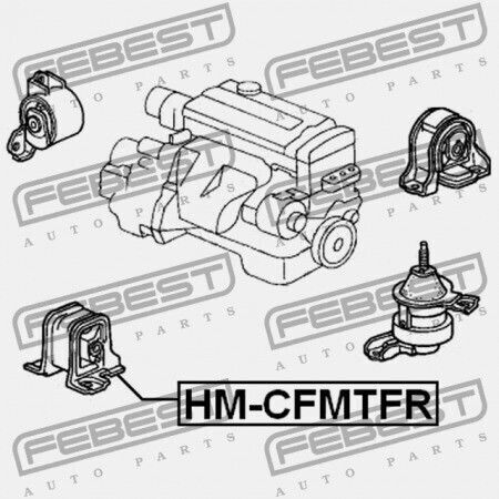 Предна Възглавница На Двигателя Honda Accord Cl3 2001-2002 Eu 50840-s1a-e00