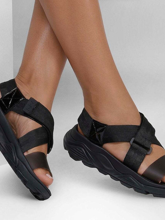 Mark Nason Los Angeles Runyon Peekloop Women's Flat Sandals Black